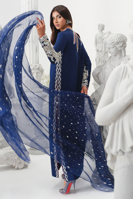 Khaka Hand Embroidered Raw Silk Collection Astral