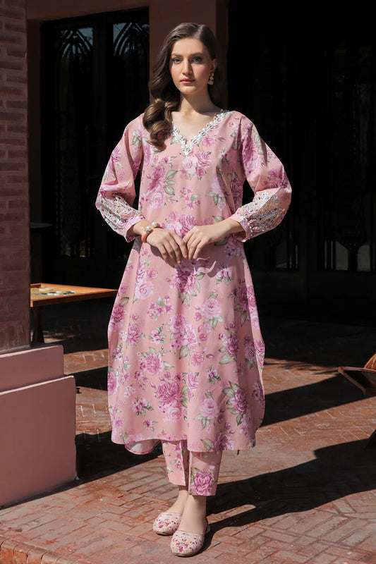 Baroque Embroidered Lawn 3 Piece Unstitched Suit UF-315 - Summer Collection