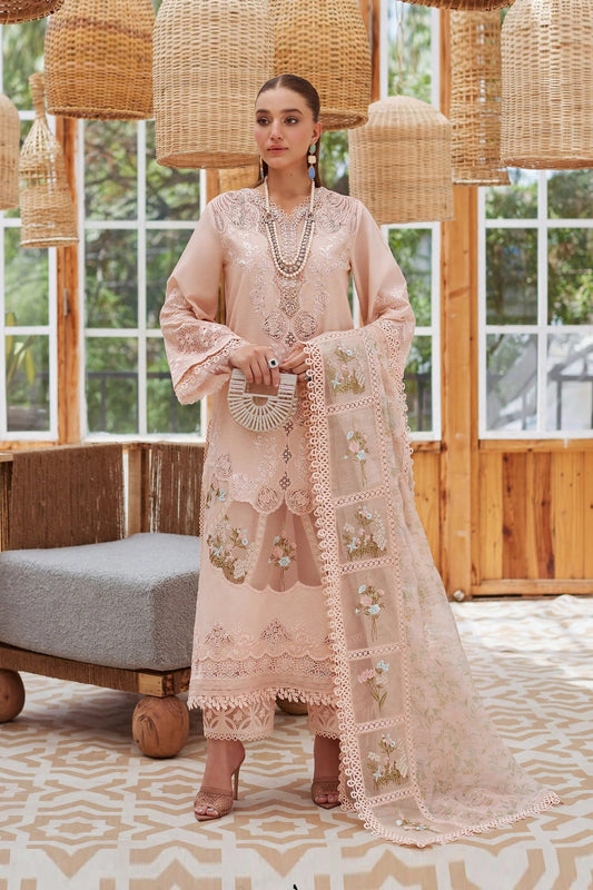 Crimson Luxury Lawn Embroidered Chikankari 3 Piece Unstitched Beyond the Garden