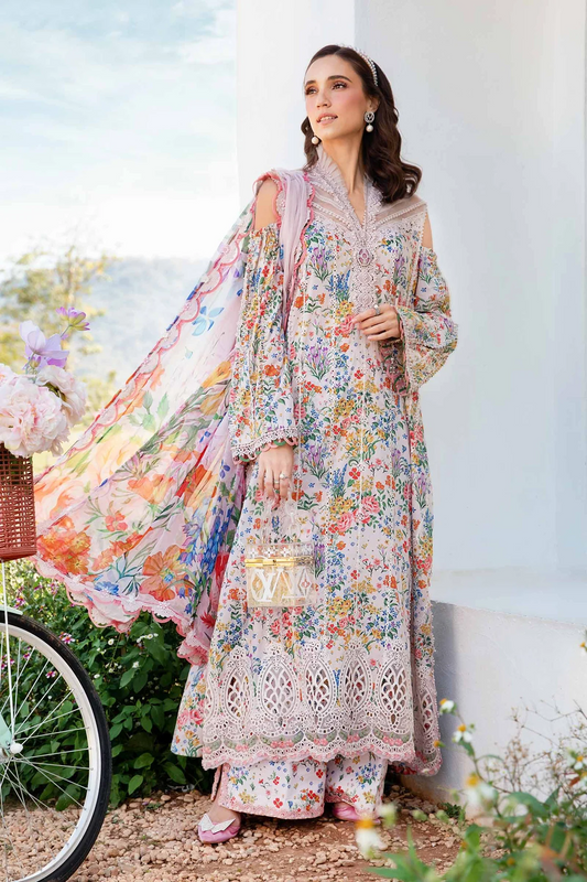 Maria.B Mprints Luxury Lawn Embroidered Collection MPT-2507-A