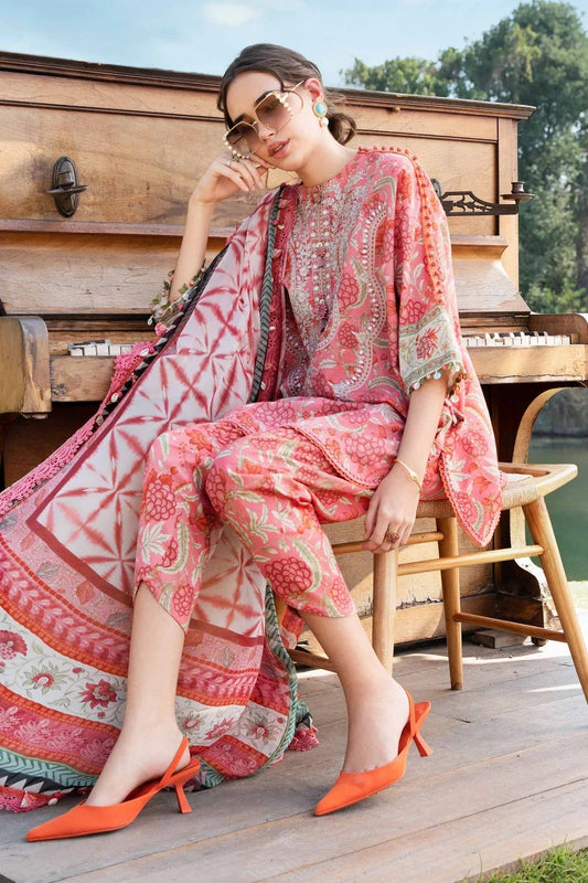 Maria.B Luxury Lawn Embroidered 3 Piece Unstitched MPT-2513-A