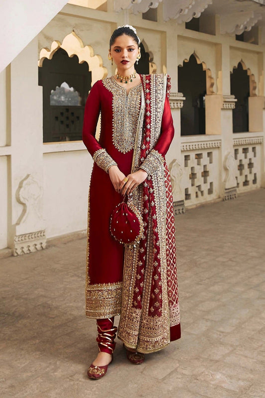 Kanwal Malik Wedding Festive Raw Silk3 Pc Unstitched NOREEN