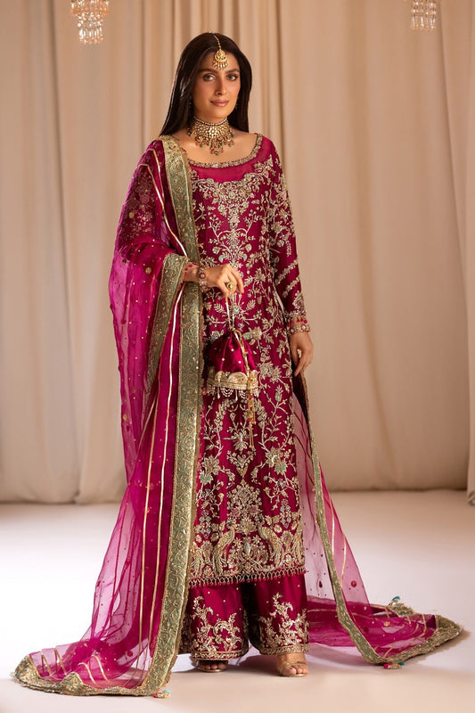 Tabya New Arrival Wedding Collection Hand Embroidered Raw Silk TABEER