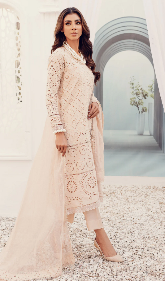 Sabeen Abbas Luxury Lawn Embroidered Chiken Kari Collection ELLIE