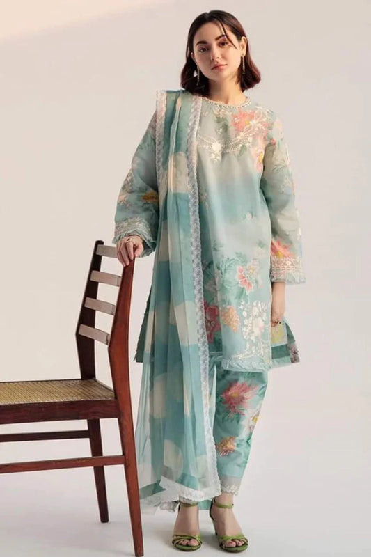 Coco by Zara Shahjahan Embroidered Lawn Unstitched 3 Piece Suit D-05B