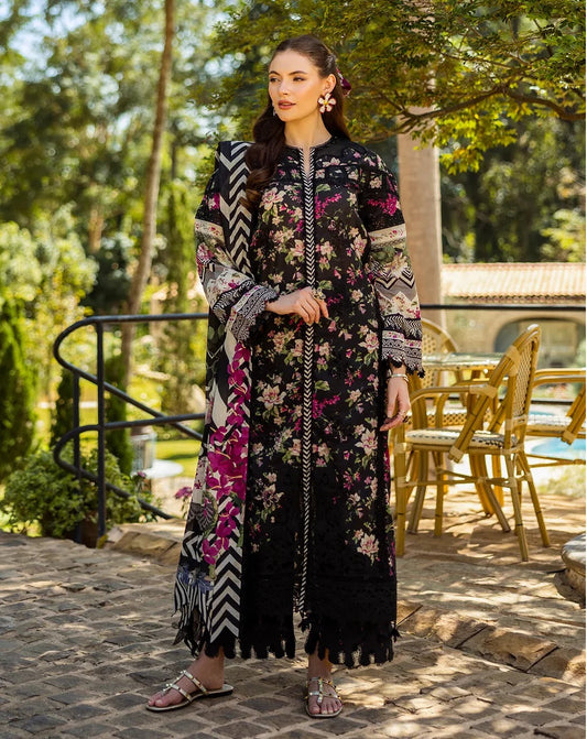 Elaf Luxury Lawn Embroidered 3 Piece Unstitched ELK-05A Belleza