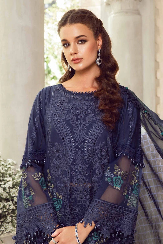 Maria.B Luxury Lawn Embroidered 3 Piece Unstitched Eid Lawn-24-09