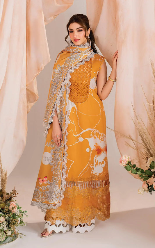 Asifa Nabeel Luxury Lawn Embroidered Collection Solstice-MW-08 Meraki