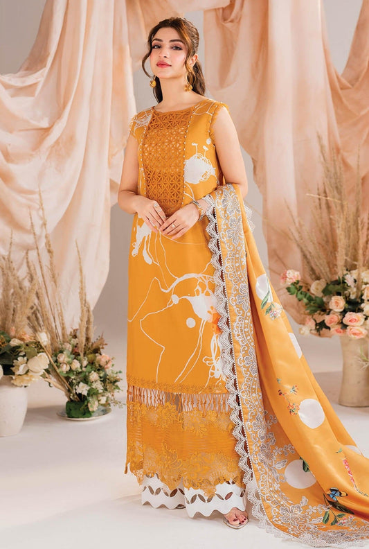 Asifa Nabeel Luxury Lawn Embroidered Collection Solstice-MW-08 Meraki