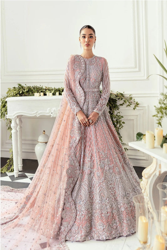 Akbar Aslam Exclusive Luxury Wedding Festive Unstitched Maxi Hyacinth