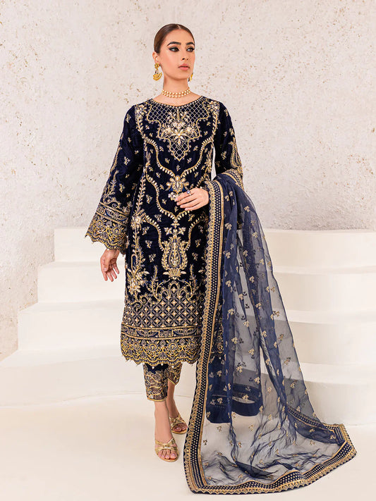 Gulaal Embroidered Velvet Suits Unstitched 3 Piece INSIYAH 03