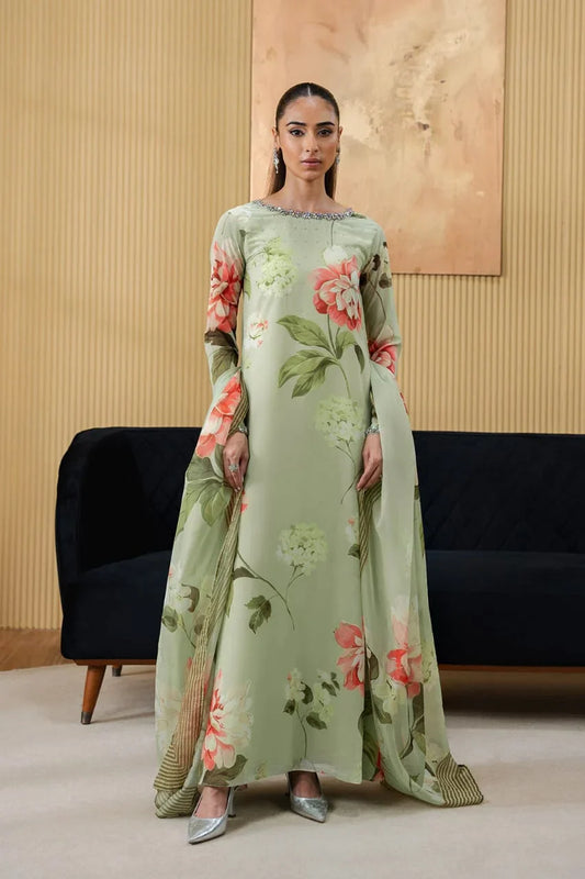 Lulusar Luxury Silk Hand Embroidered Collection Rastum Dress