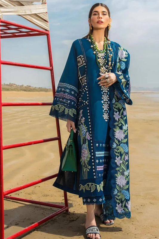 Crimson By Saira Shakira Luxury Lawn Embroidered 3 Piece Unstitched Bohemian Summer D7A