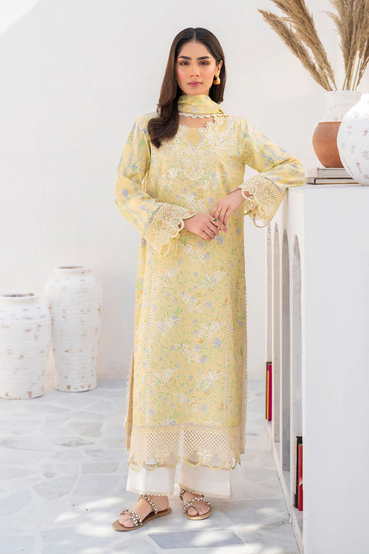 Shezlin By Aabyaan Luxury Lawn Embroidered 3 Piece Unstitched AR-03 Soha